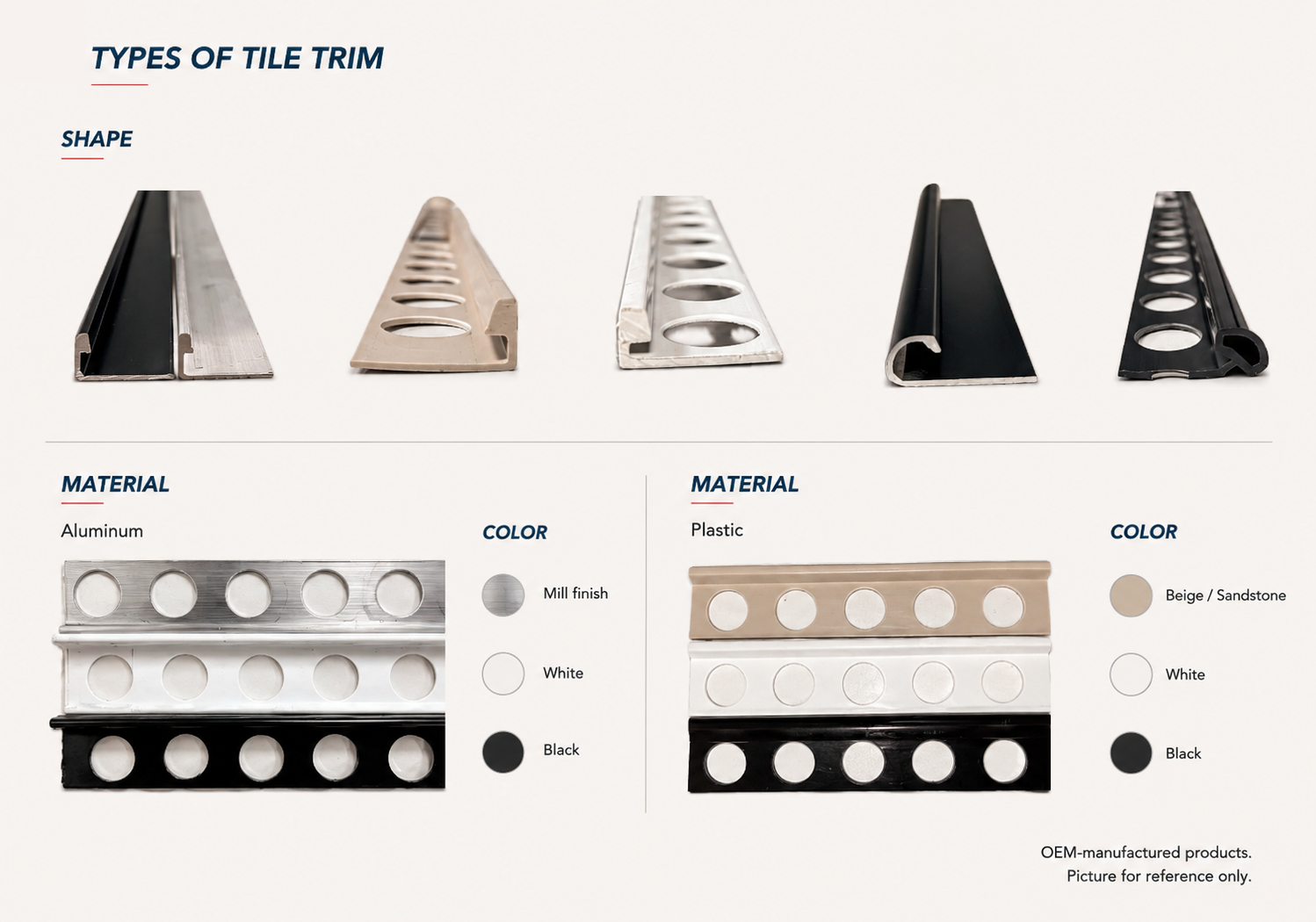 Tile Trim Profiles